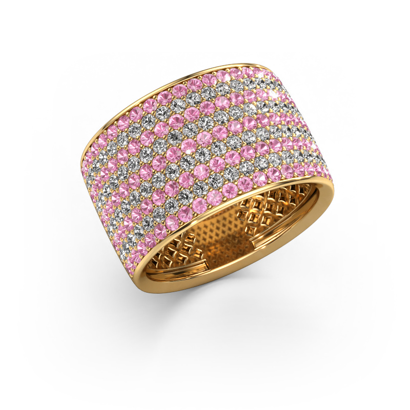 Bild von Ring Macy 585 Gold Pink Saphir 1.4 mm
