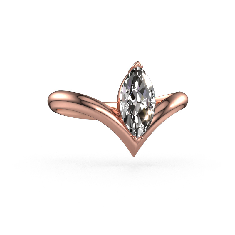 Afbeelding van Verlovingsring Maddy MRQ 585 rosé goud Diamant 1.00 crt