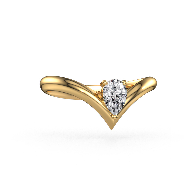 Image of Engagement ring Maddy PER 585 gold Lab grown diamond 0.45 crt