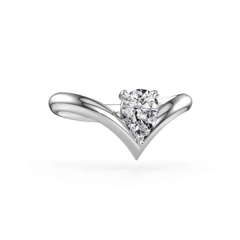 Bild av Förlovningsring Maddy PER 585 vitt guld Diamant 0.65 crt