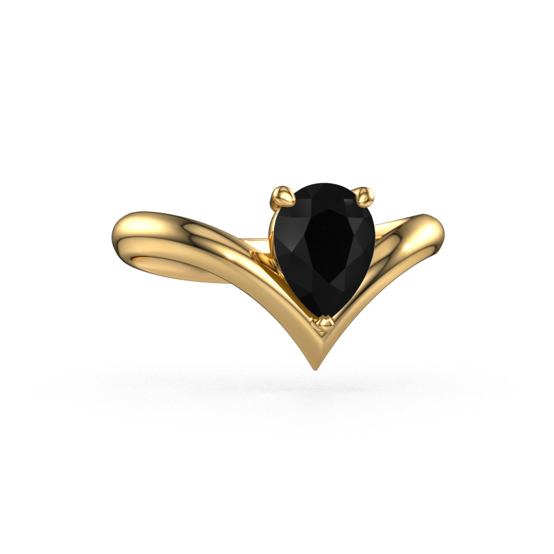 Bild von Verlobungsring Maddy PER 585 Gold Schwarz Diamant 1.25 crt