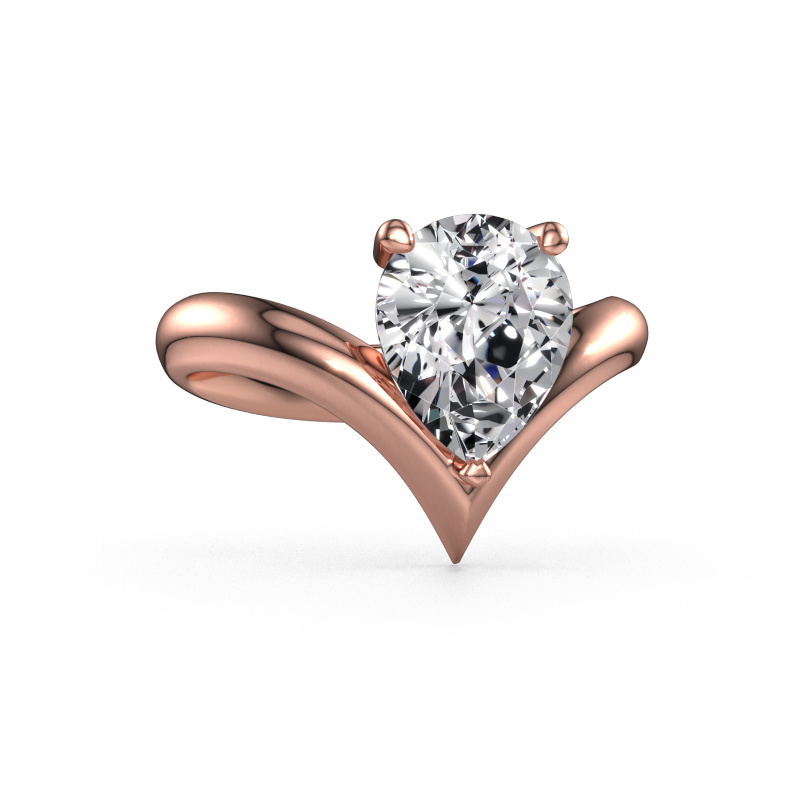 Bild von Verlobungsring Maddy PER 585 Roségold Lab-grown Diamant 2.10 crt