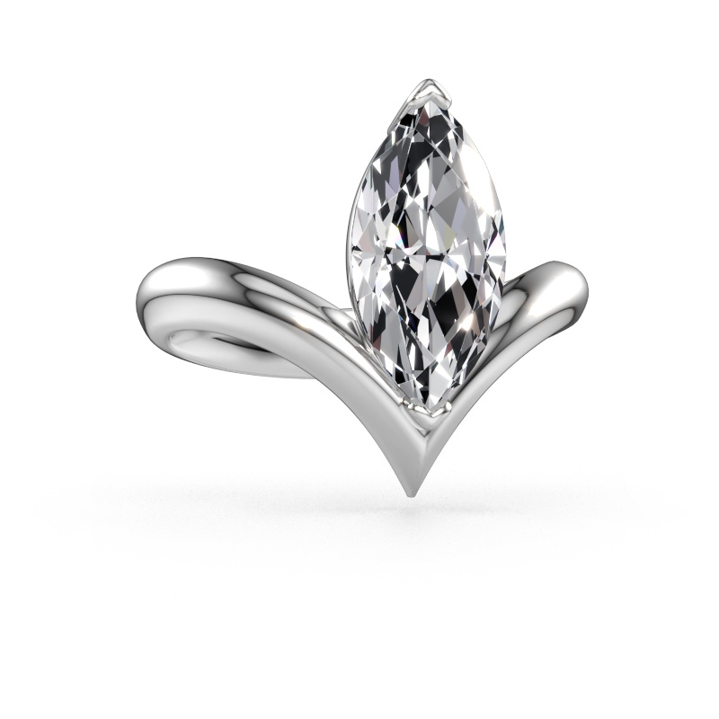 Immagine di Anello di fidanzamento Maddy MRQ 950 platino Diamante lab grown 2.50 crt