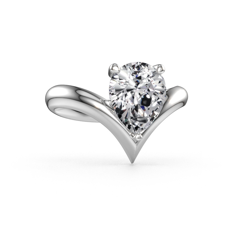 Immagine di Anello di fidanzamento Maddy PER 950 platino Diamante lab grown 2.10 crt