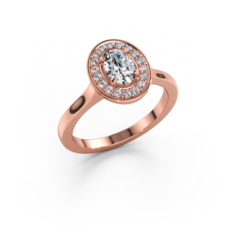 Immagine di Anello Madelon 1 585 oro rosa Diamante 0.880 crt