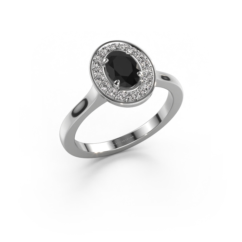 Bild von Ring Madelon 1 950 Platin Schwarz Diamant 1.23 crt