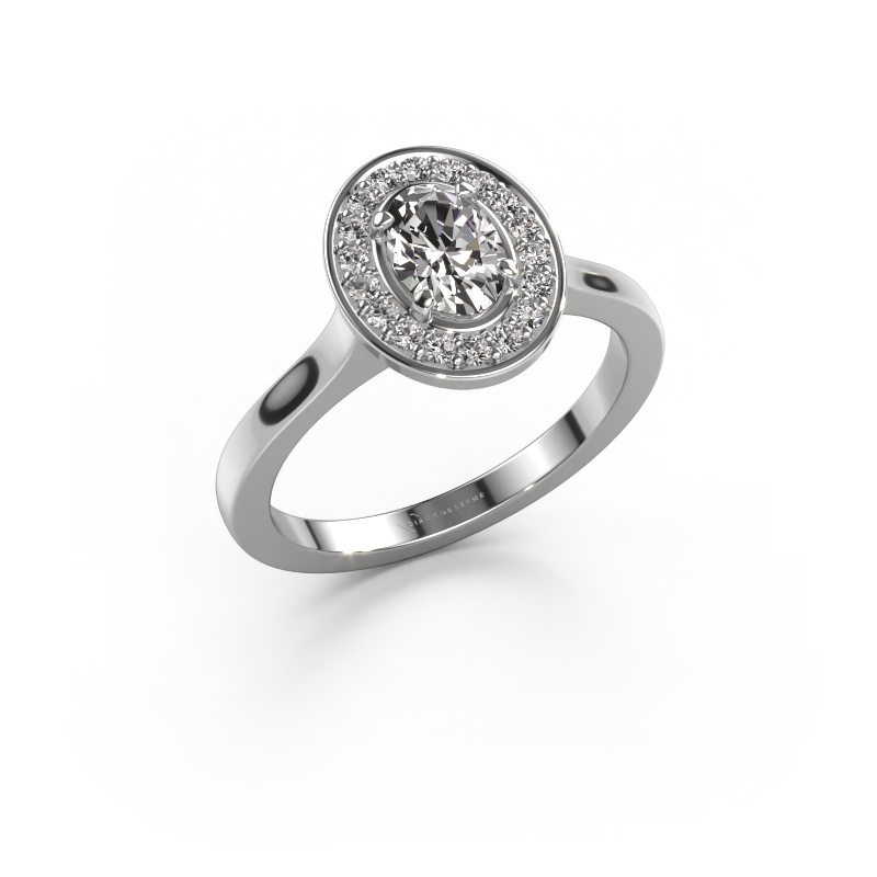 Image of Ring Madelon 1 950 platinum Zirconia 7x5 mm