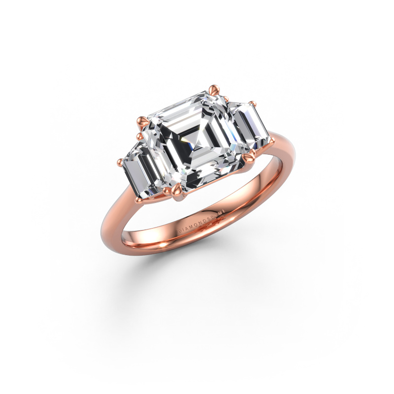Bild av Förlovningsring Maggie ASC 585 roséguld Diamant efter eget val 8 mm