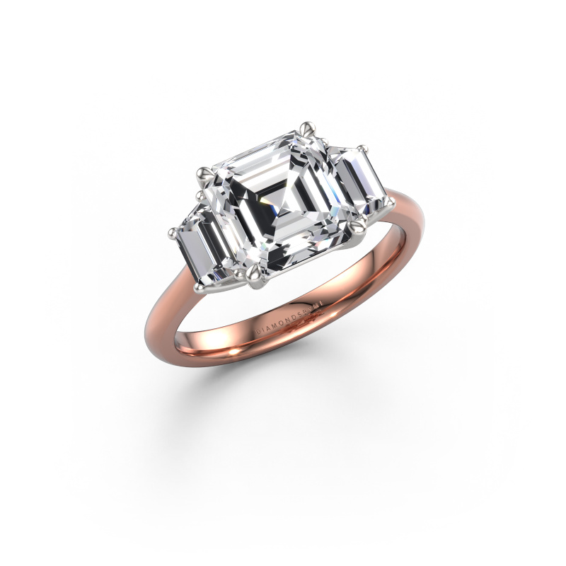 Image of Engagement ring Maggie ASC 585 rose gold Diamond 3.60 crt