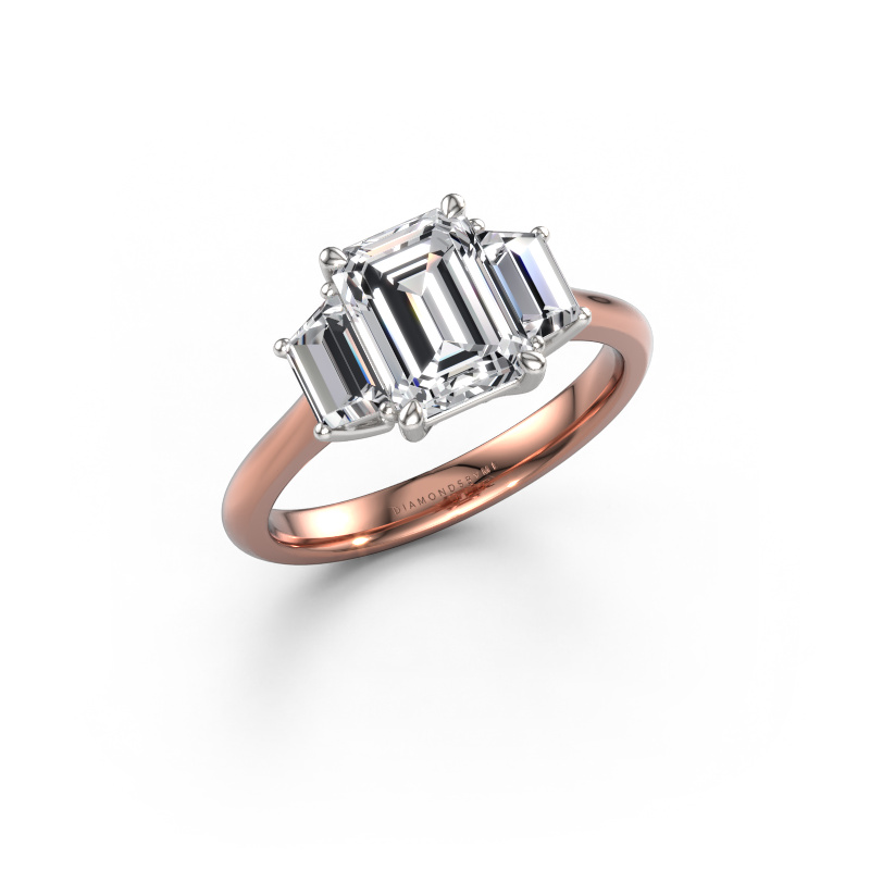 Image of Engagement ring Maggie EME 585 rose gold Diamond 2.35 crt