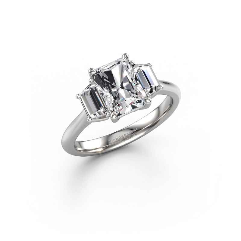 Image of Engagement ring Maggie RAD 950 platinum Lab grown diamond 2.35 crt