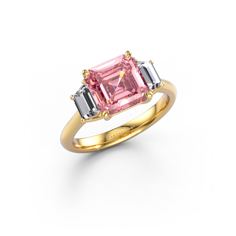 Immagine di Anello di fidanzamento Maggie ASC 585 oro Diamante lab grown rosa 8 mm