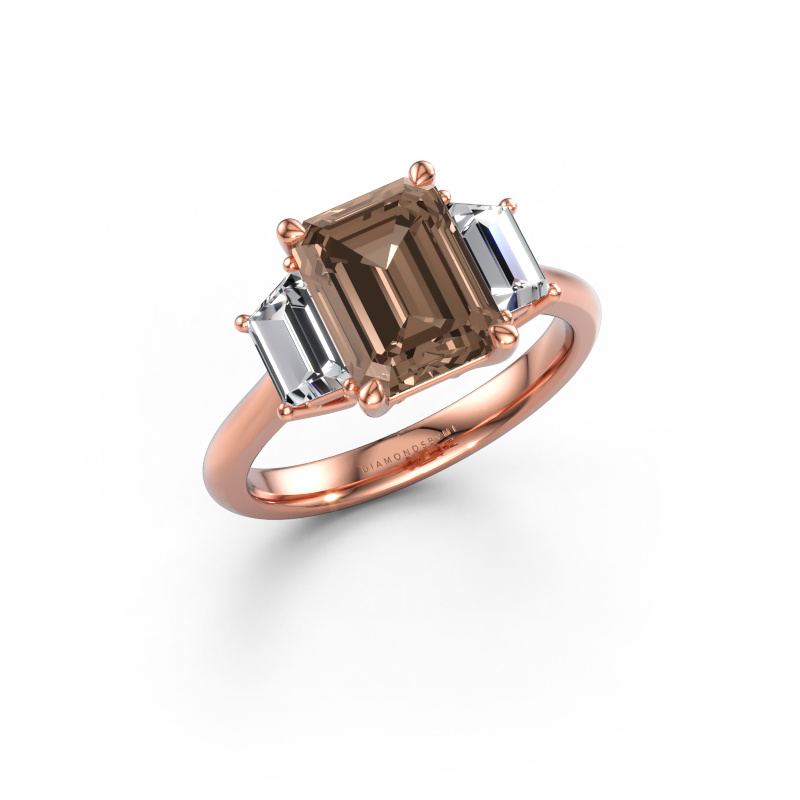 Image of Engagement ring Maggie EME 585 rose gold Brown diamond 3.30 crt