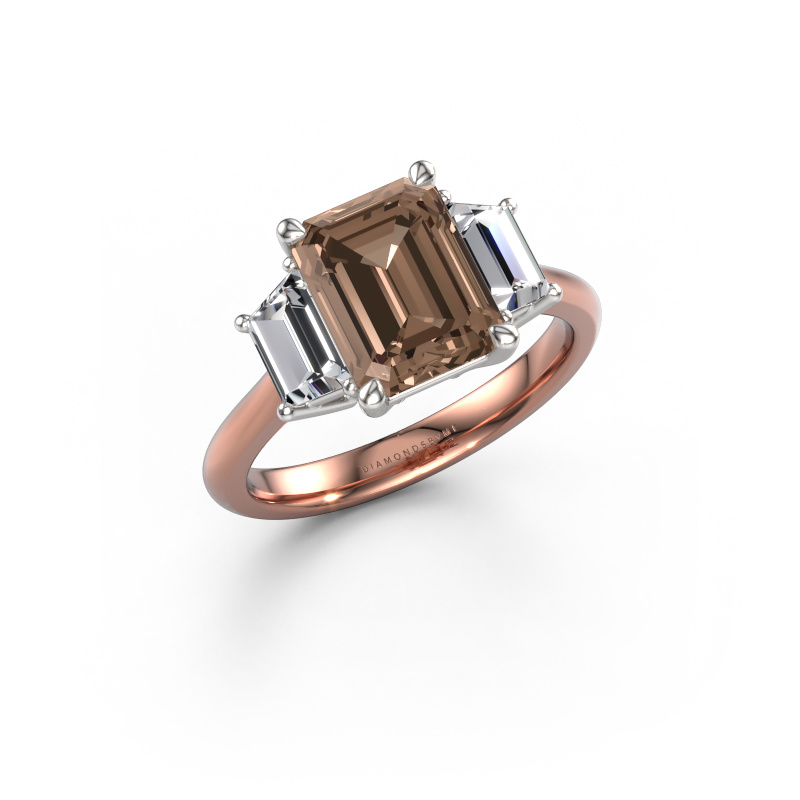 Image de Bague de fiançailles Maggie EME 585 or rose Diamant brun 3.30 crt