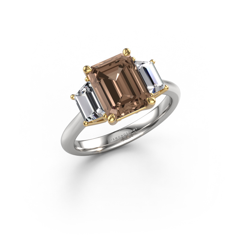 Image de Bague de fiançailles Maggie EME 585 or blanc Diamant brun 3.30 crt