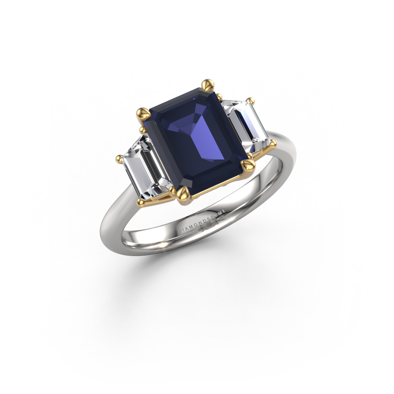 Image of Engagement ring Maggie EME 585 white gold Sapphire 9x7 mm