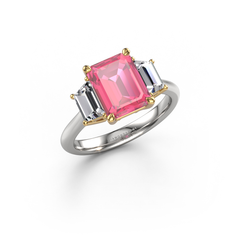 Bild von Verlobungsring Maggie EME 585 Weißgold Pink Saphir 9x7 mm