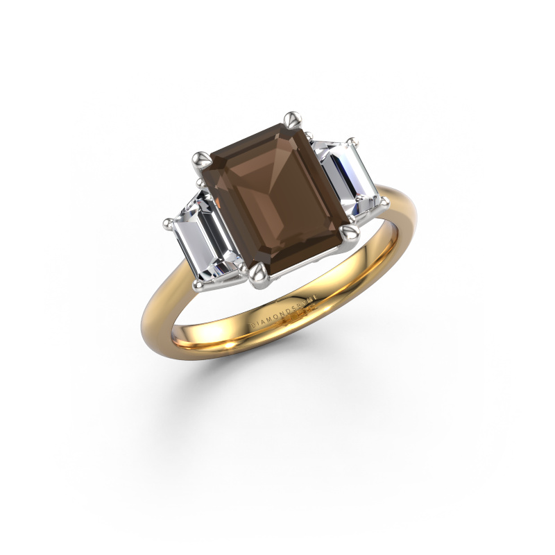 Bild von Verlobungsring Maggie EME 585 Gold Rauchquarz 9x7 mm