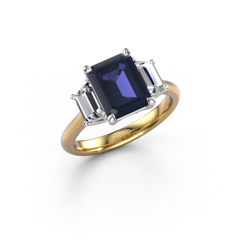 Bild von Verlobungsring Maggie EME 585 Gold Saphir 9x7 mm
