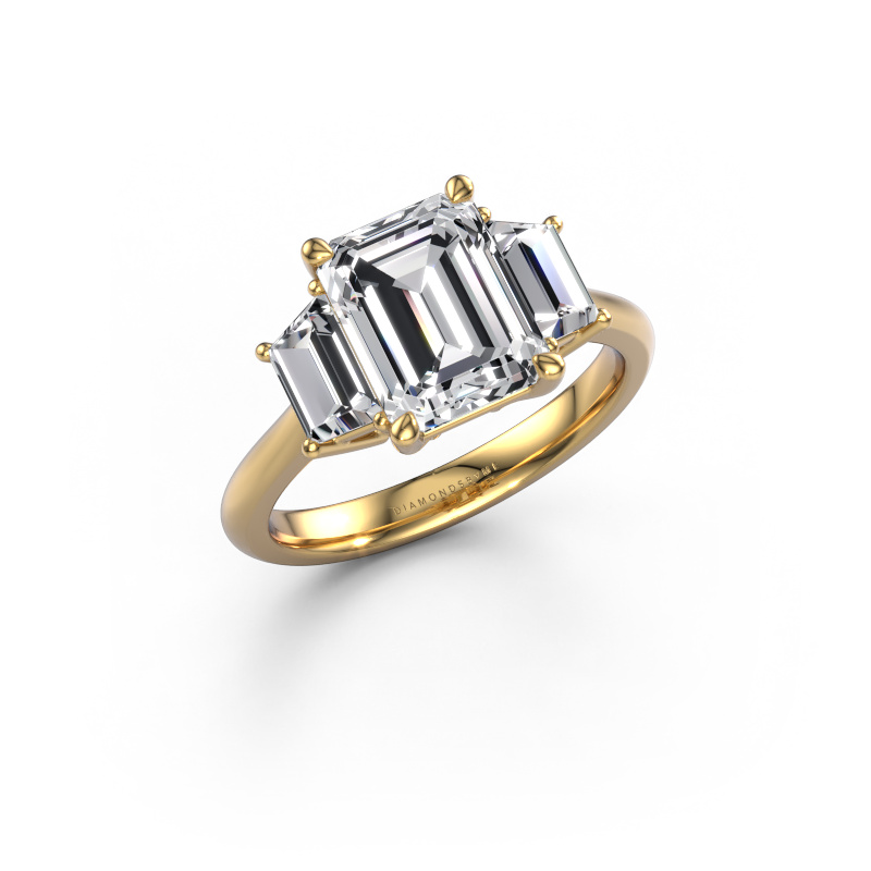 Image of Engagement ring Maggie EME 585 gold Lab grown diamond 3.30 crt