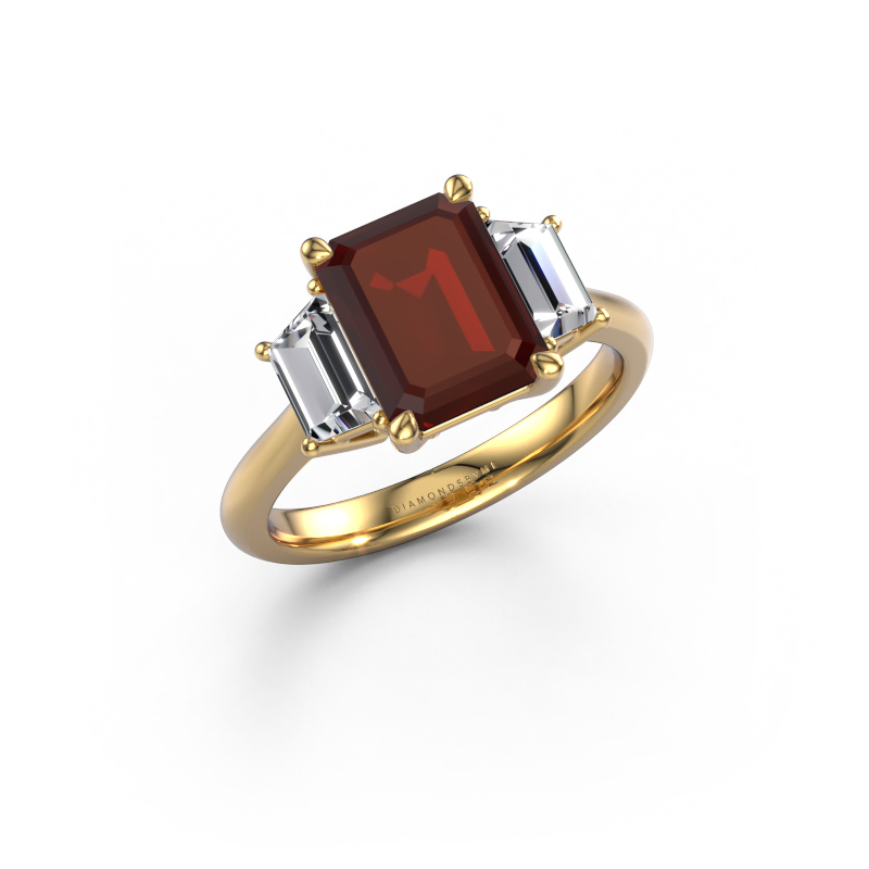 Image of Engagement ring Maggie EME 585 gold Garnet 9x7 mm