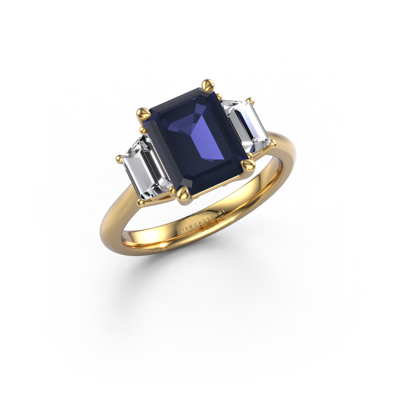 Bild von Verlobungsring Maggie EME 585 Gold Saphir 9x7 mm