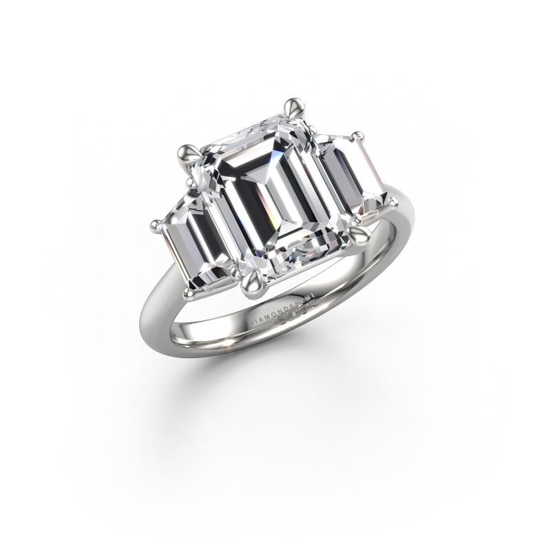 Image de Bague de fiançailles Maggie EME 950 platine Diamant synthétique 4.50 crt
