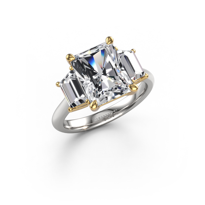 Image of Engagement ring Maggie RAD 585 white gold Lab-grown diamond 4.50 crt