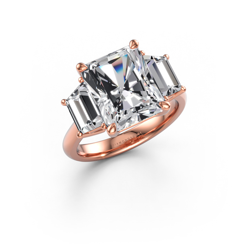 Bild av Förlovningsring Maggie RAD 585 roséguld Labbodlad diamant 6.450 crt