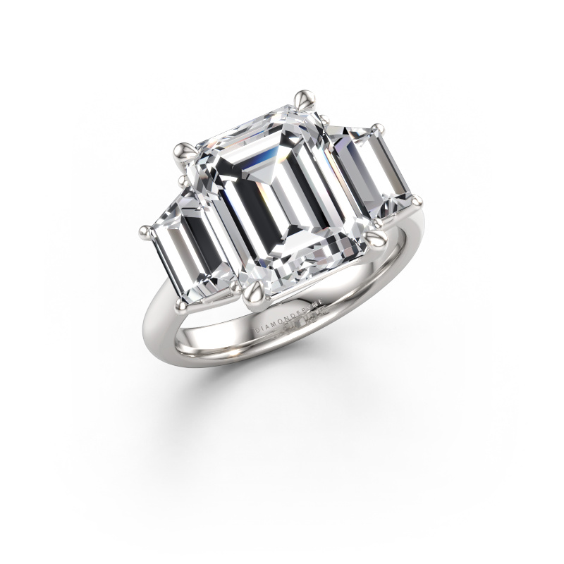 Image of Engagement ring Maggie EME 950 platinum Lab-grown diamond 6.610 crt
