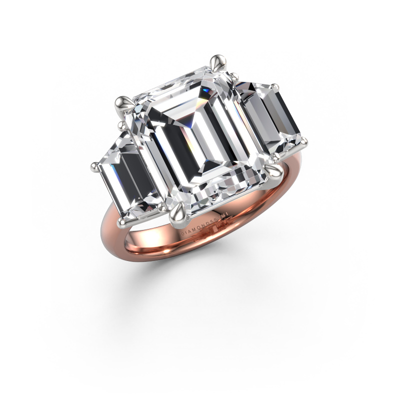 Image of Engagement ring Maggie EME 585 rose gold Lab grown diamond 7.80 crt