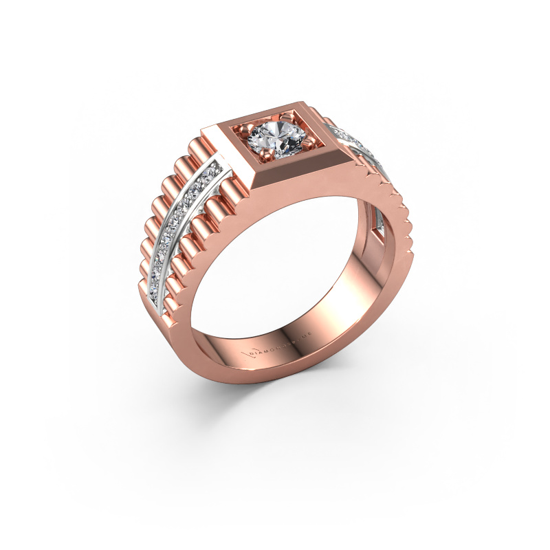Bild von Herrenring Maikel 585 Roségold Diamant 0.64 crt
