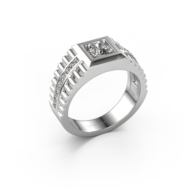 Image of Men's ring Maikel 585 white gold Diamond 0.64 crt
