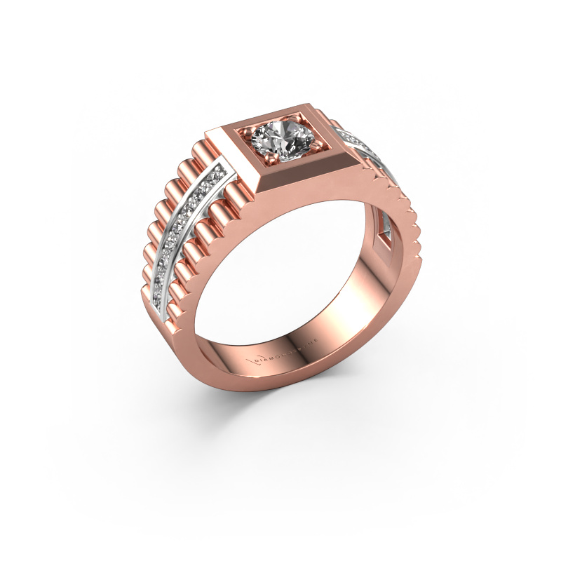 Bild von Herrenring Maikel 585 Roségold Diamant 0.74 crt