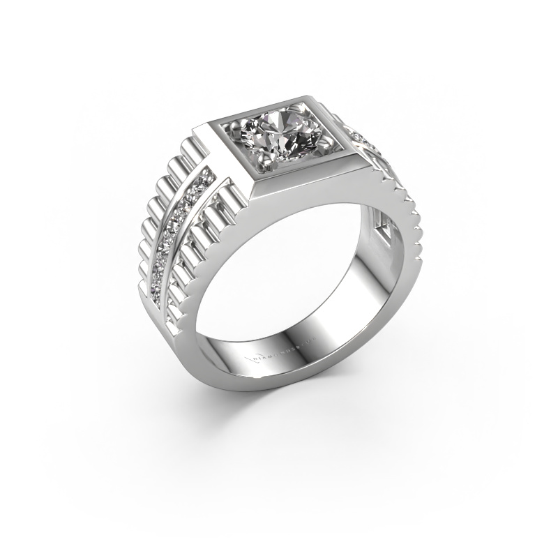 Image of Men's ring Maikel 950 platinum Diamond 1.30 crt