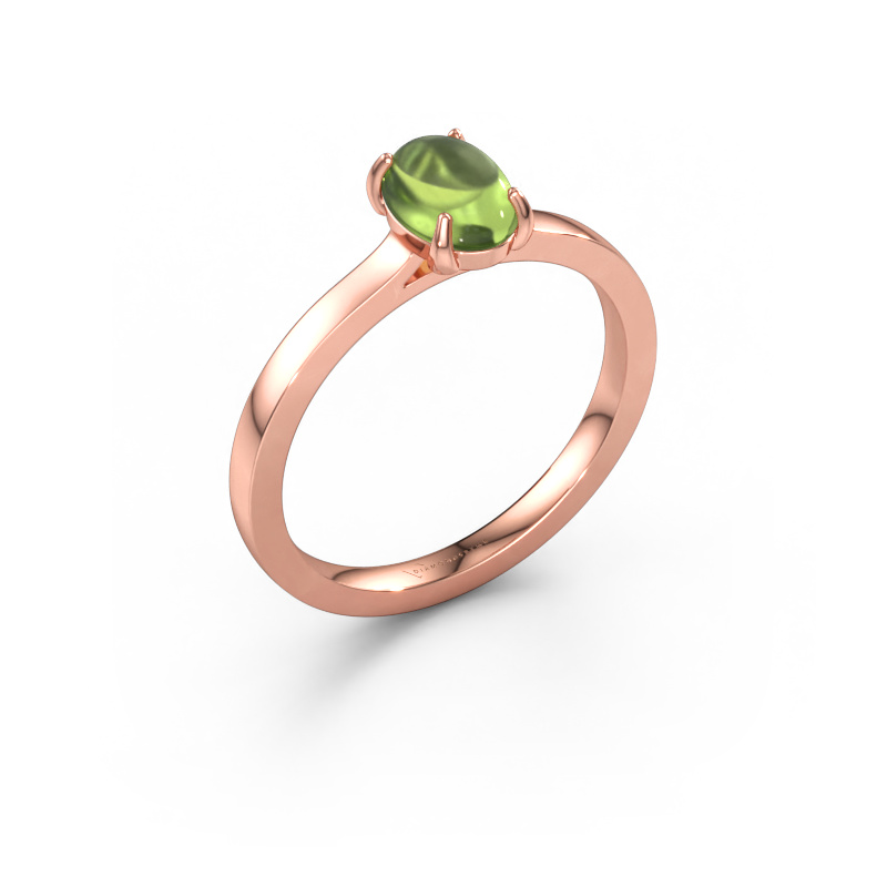 Bild av Ring Mallie 1 585 roséguld Peridot 7x5 mm
