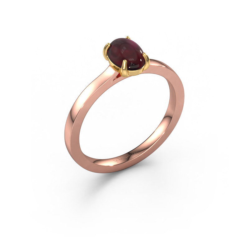 Image of Ring Mallie 1 585 rose gold Garnet 7x5 mm
