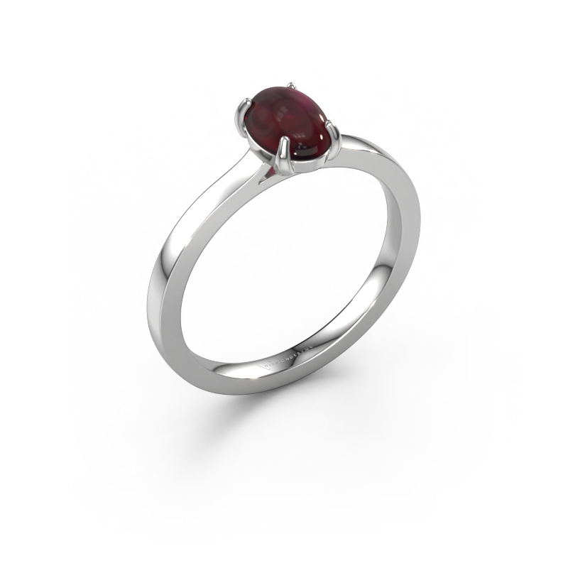 Image of Ring Mallie 1 950 platinum Garnet 7x5 mm