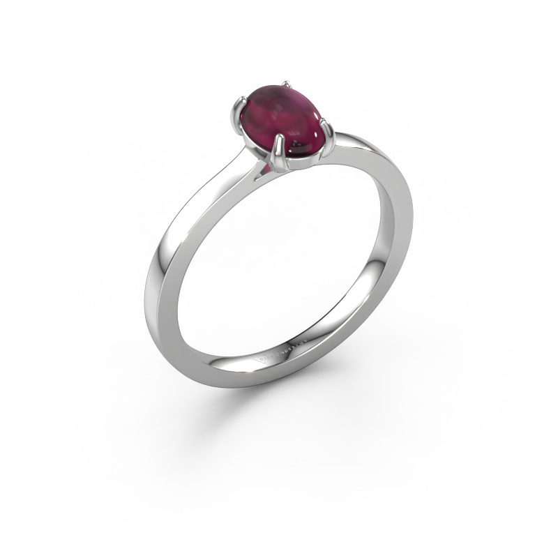 Image of Ring Mallie 1 950 platinum Rhodolite 7x5 mm