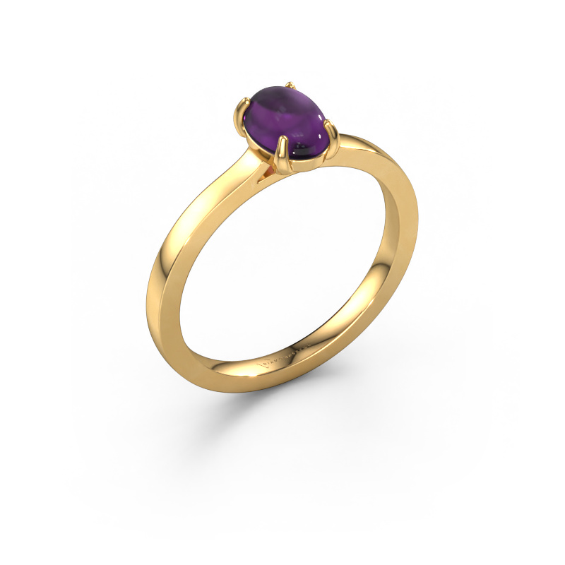 Image of Ring Mallie 1 585 gold Amethyst 7x5 mm
