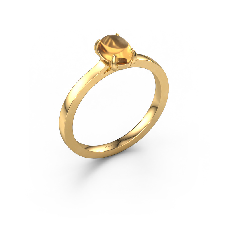Bild von Ring Mallie 1 585 Gold Citrin 7x5 mm