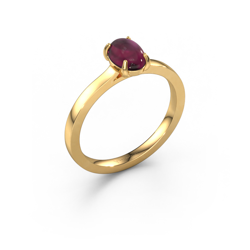 Bild von Ring Mallie 1 585 Gold Rhodolit 7x5 mm