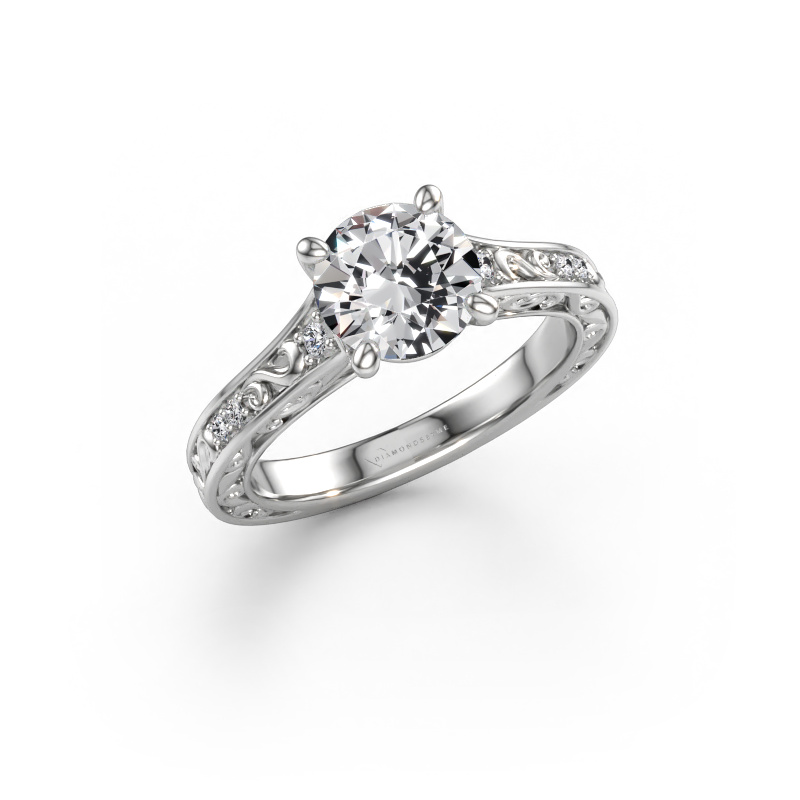 Afbeelding van Verlovingsring Mallory RND 950 platina Lab-grown diamant 1.56 crt