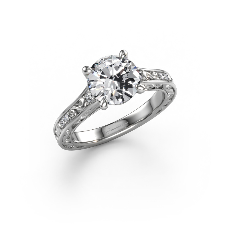Image of Engagement ring Mallory RND 950 platinum Diamond 2.060 crt