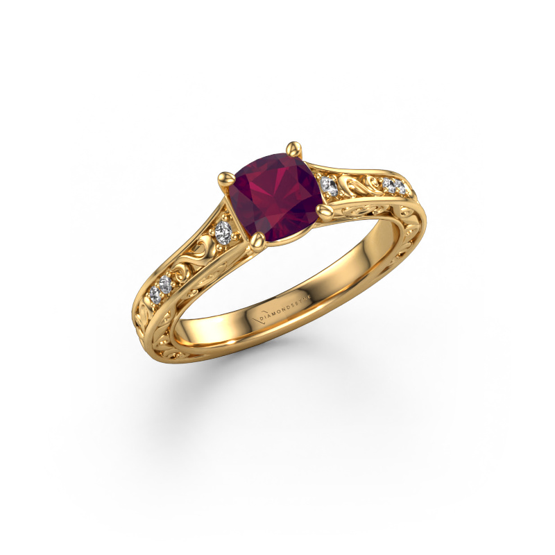 Bild von Verlobungsring Mallory cus 585 Gold Rhodolit 5.5 mm