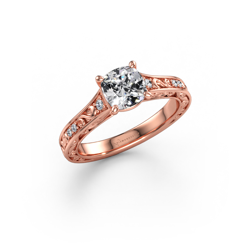 Afbeelding van Verlovingsring Mallory CUS 585 rosé goud Diamant 1.36 crt