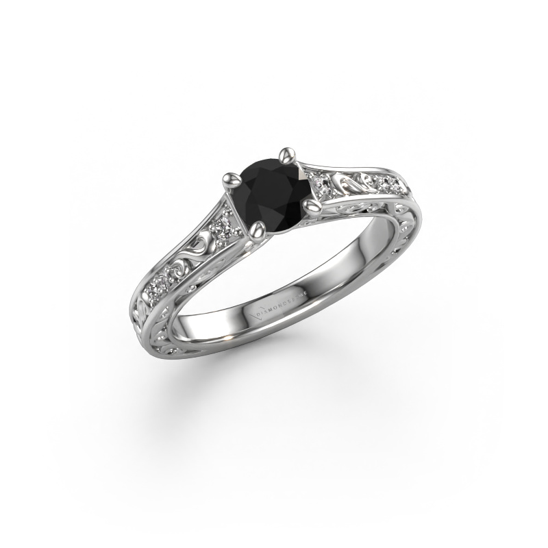 Bild von Verlobungsring Mallory rnd 950 Platin Schwarz Diamant 0.66 crt