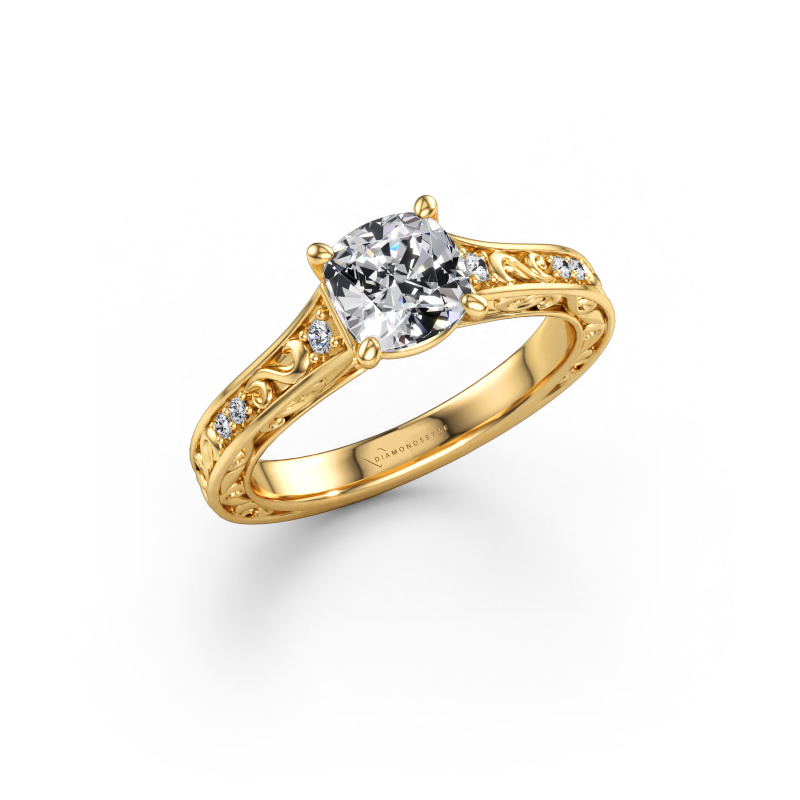 Afbeelding van Verlovingsring Mallory CUS 585 goud Lab-grown diamant 1.36 crt
