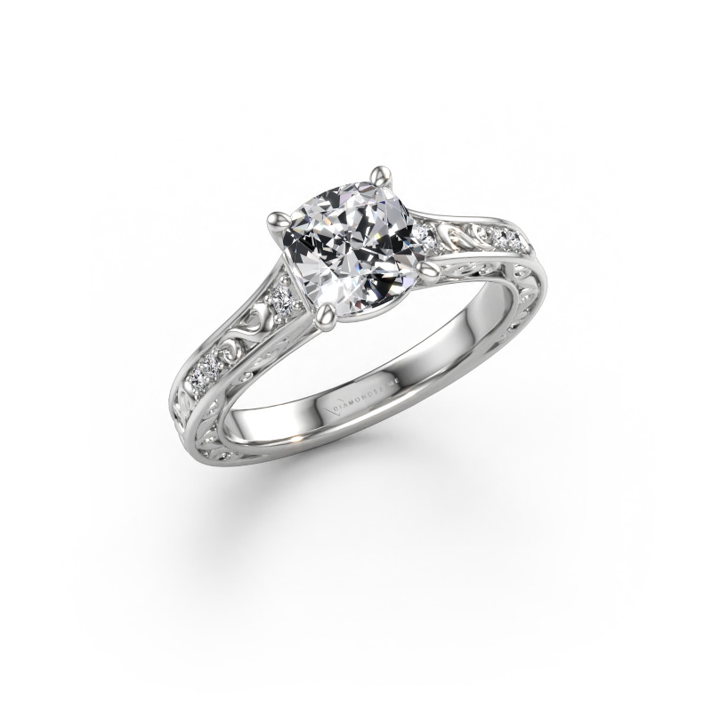 Afbeelding van Verlovingsring Mallory CUS 585 witgoud Lab-grown diamant 1.56 crt