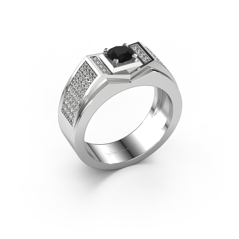 Bild von Herrenring Marcel 950 Platin Schwarz Diamant 1.14 crt